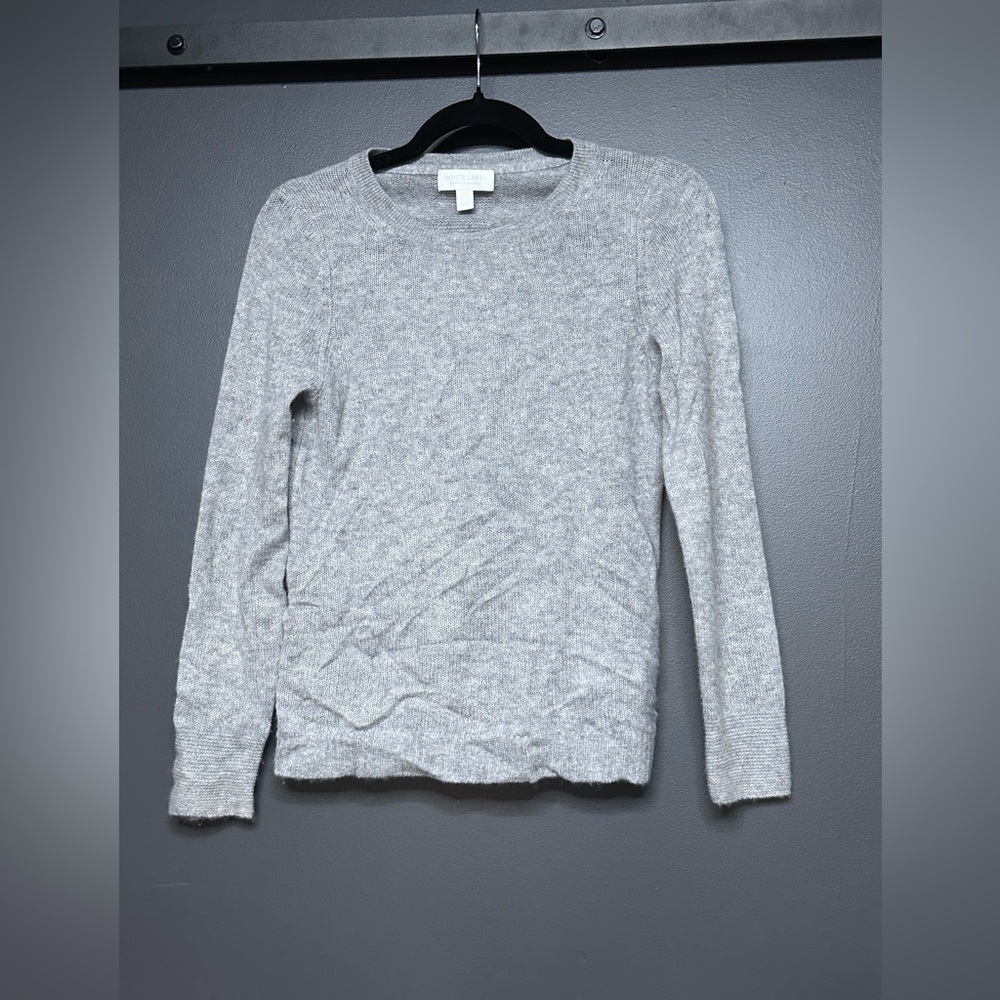 The White Company White Label Cashmere Sweater US 4 Gray
